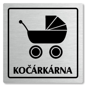 Kočárkárna, 100x100mm, stříbrná, Arizona